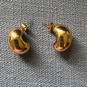 J. Crew Gold Orb Earrings